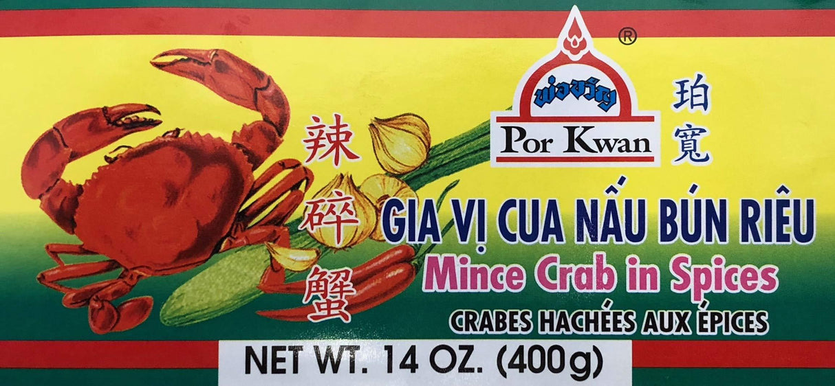 Por Kwan Mince Crab in Spices 14 Oz - Mighty Depot
