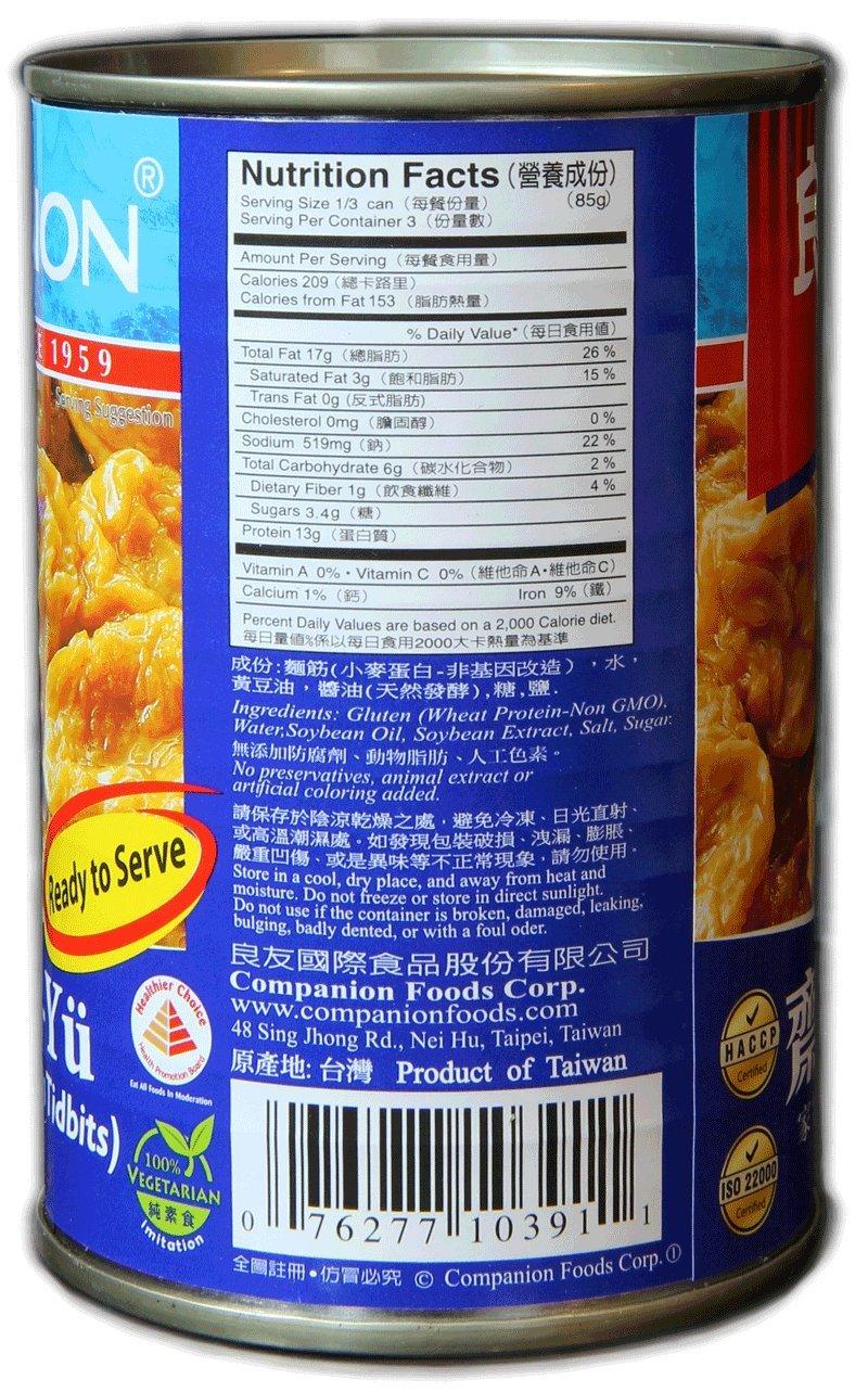 Companion - Braised Gluten Seitan Tidbits - Mighty Depot