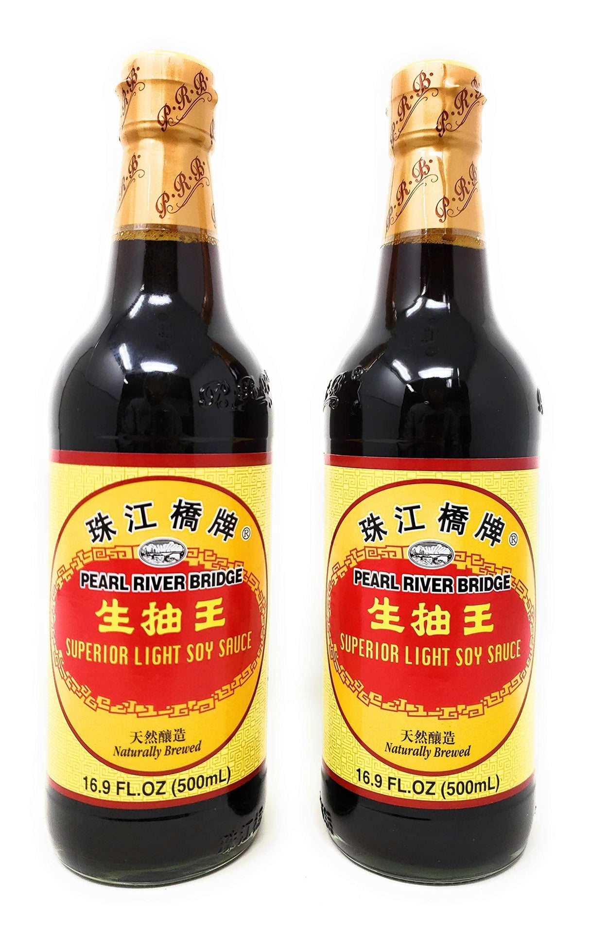 Pearl River Bridge Superior Light Soy Sauce Bottle, 16.9 Fl Oz (Pack of 2) - Mighty Depot