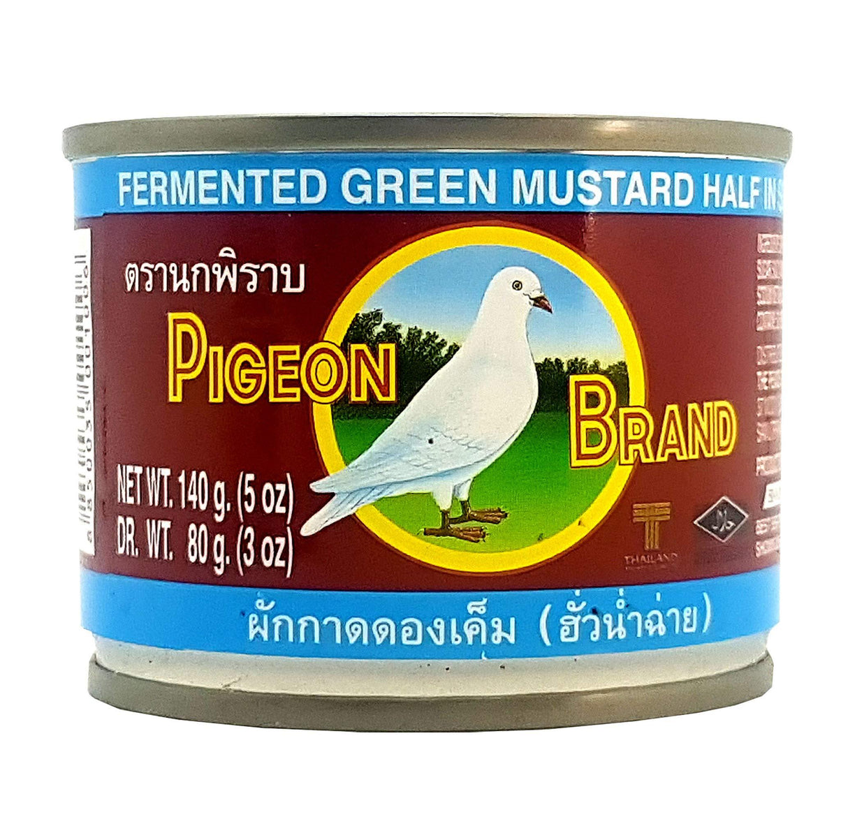 Pigeon Brand Fermented Mustard Green Thai Style 5 Oz. (Pack of 4) - Mighty Depot