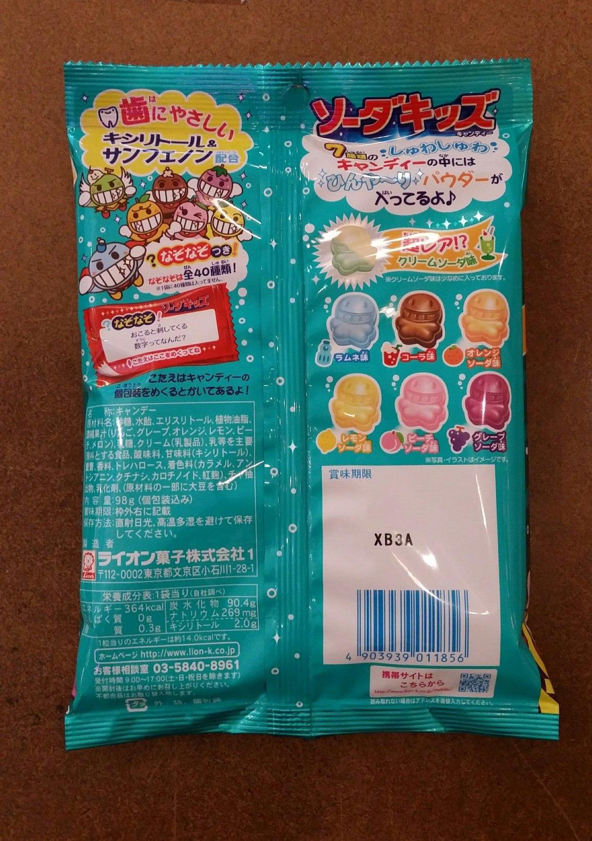 LION Soda Kids Kiechau Kawaii Little Human-Shape Fruit Soda Candy - Mighty Depot