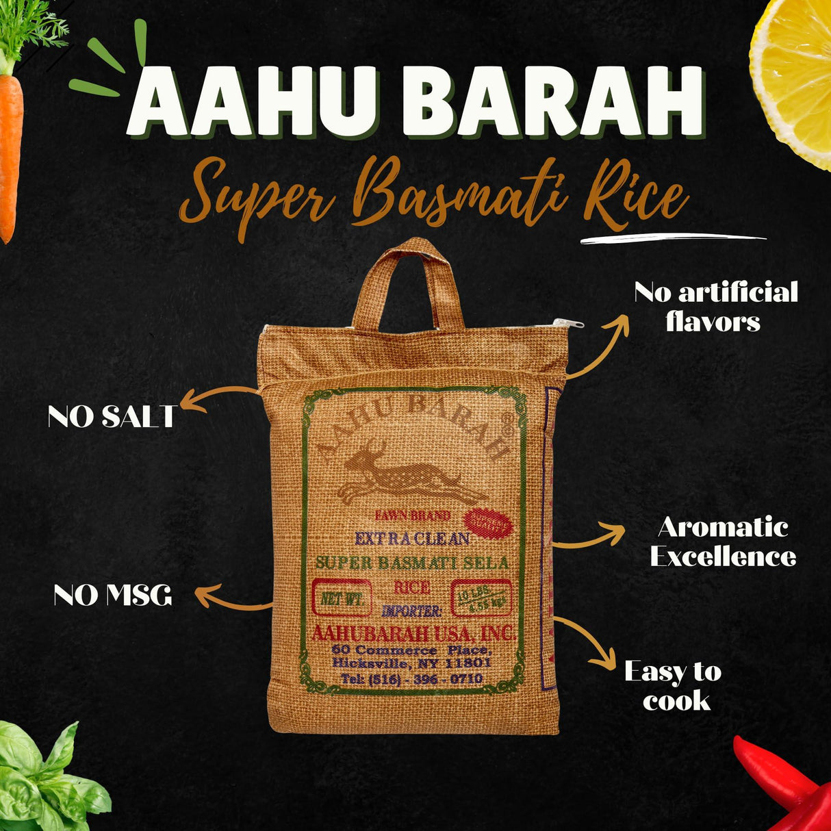 Aahu Barah Basmati Sela Rice - Mighty Depot