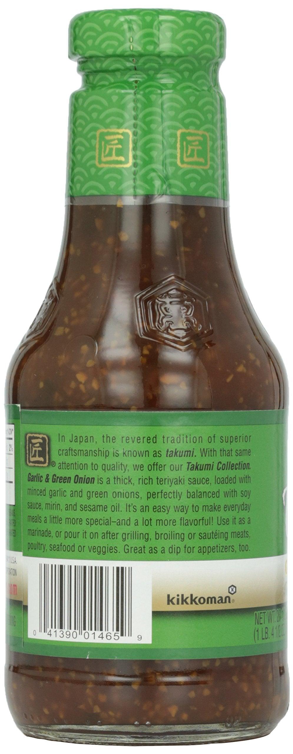 Kikkoman Teriyaki Sauce, Garlic & Green Onion, 20.5 oz - Mighty Depot