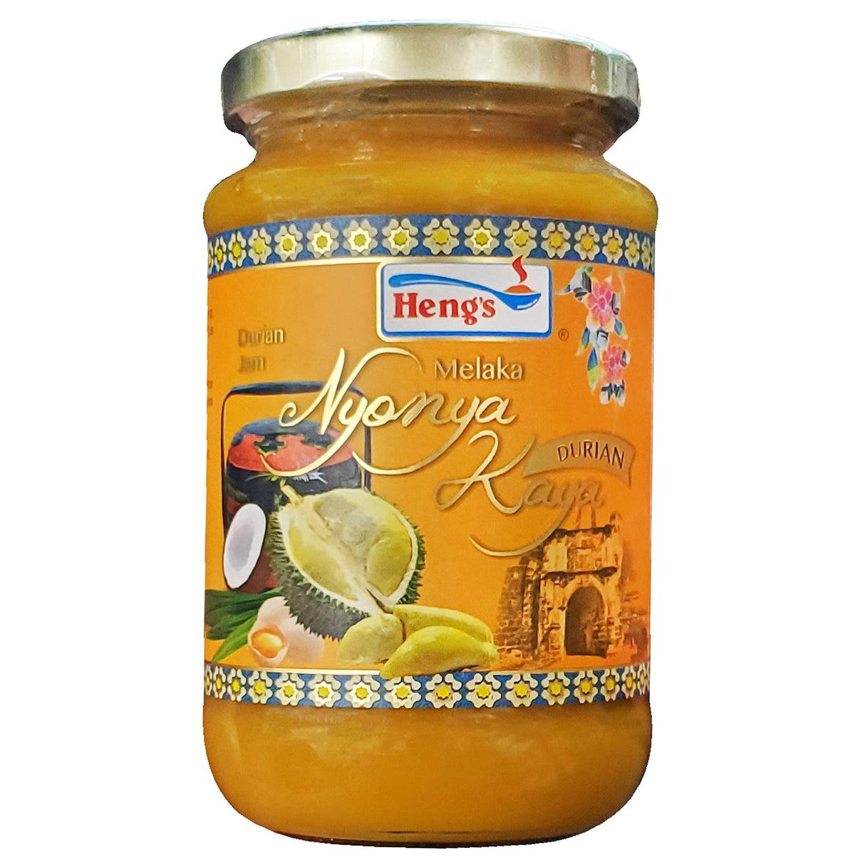 Heng's Durian Jam Melaka Nyonya Kaya (2 Pack, Total of 29.6oz) - Mighty Depot