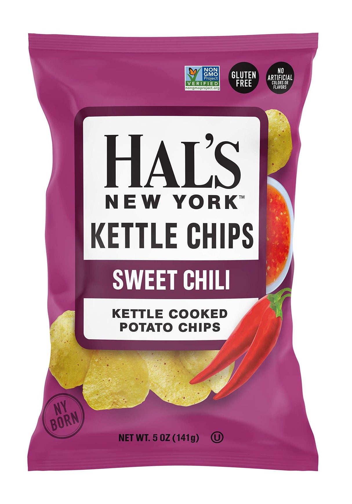 Hal's New York Kettle Cooked Potato Chips, Gluten Free - Mighty Depot