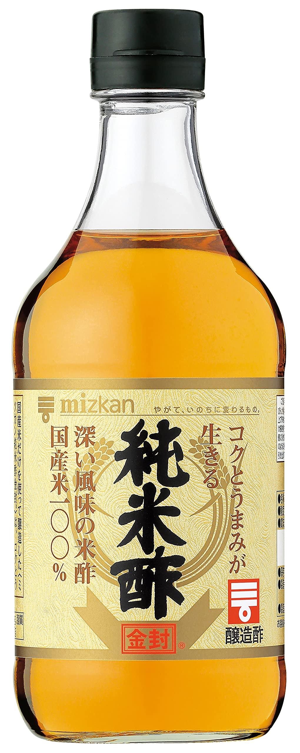 mizkan Pure Rice Vinegar Gold Label Domestic Rice 100% Use 500ml - Mighty Depot