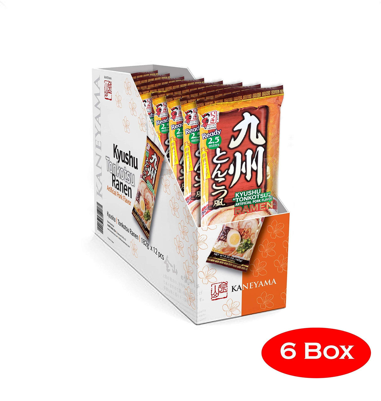 KANEYAMA RAMEN KYUSHU TONKOTSU (6 BOX - 72 PACKS - 144 SERVINGS) - Mighty Depot