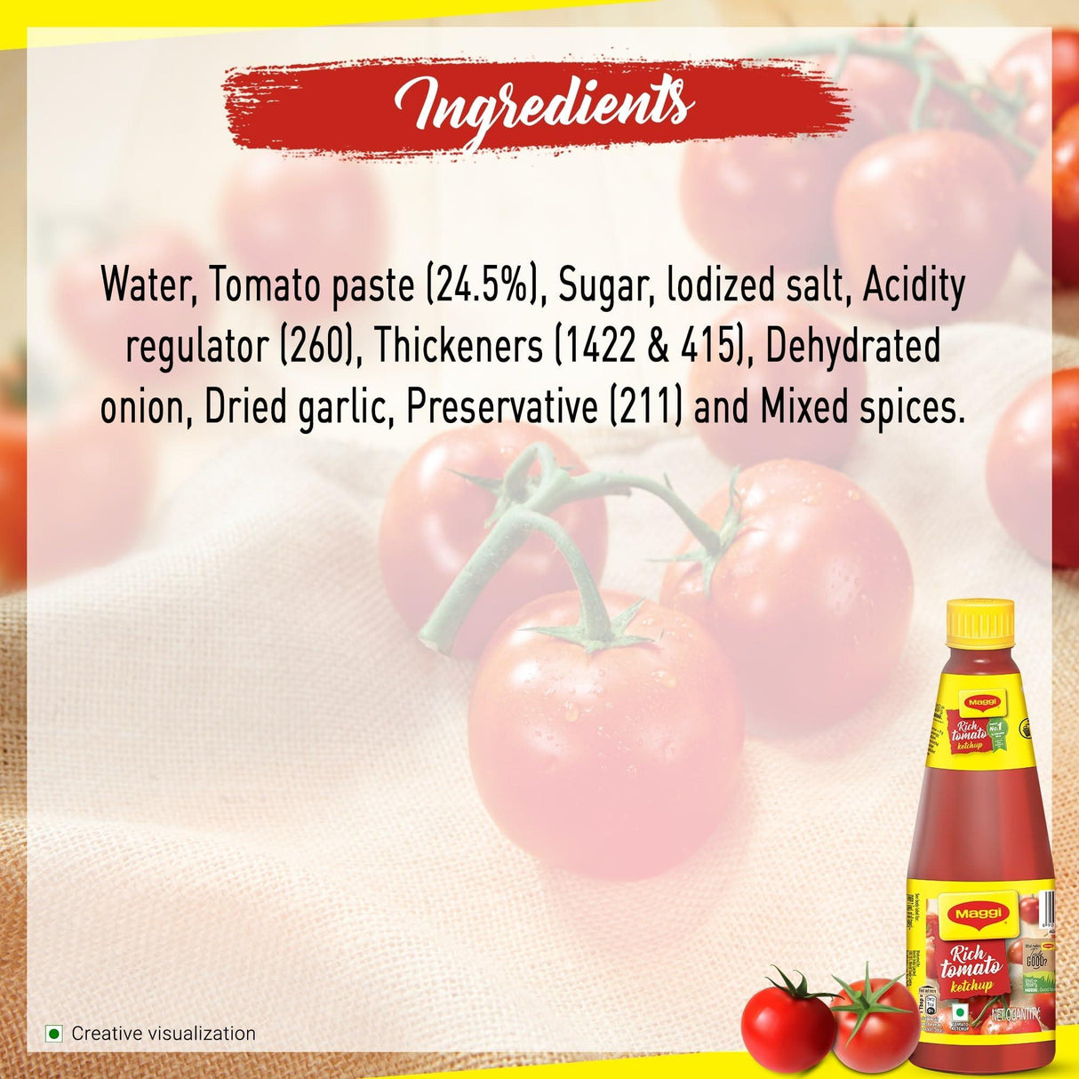 Maggi, Rich Tomato Ketchup, 1 Kilogram(kg) - Mighty Depot