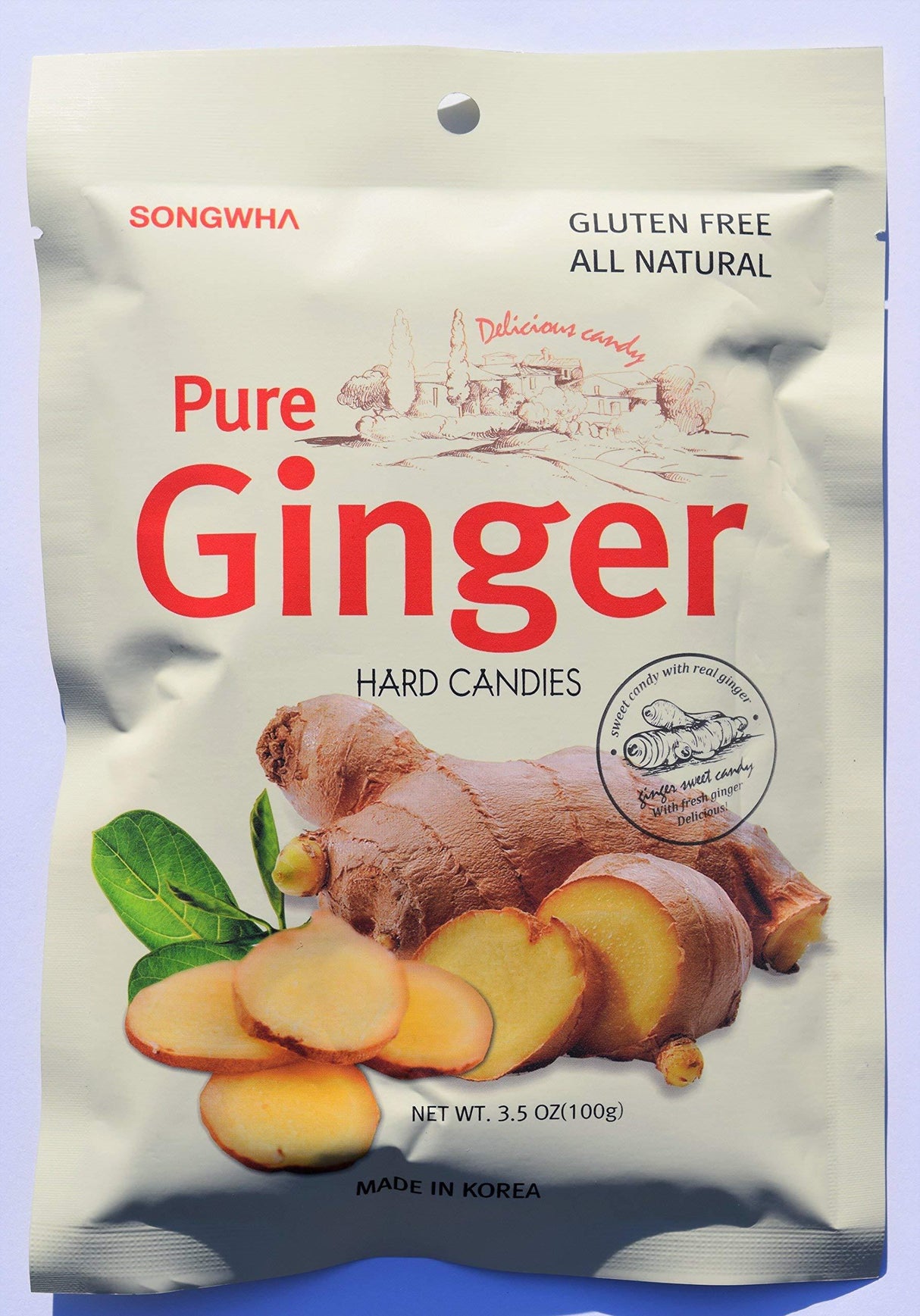 Pure Ginger Hard Candies 3 bags - Mighty Depot