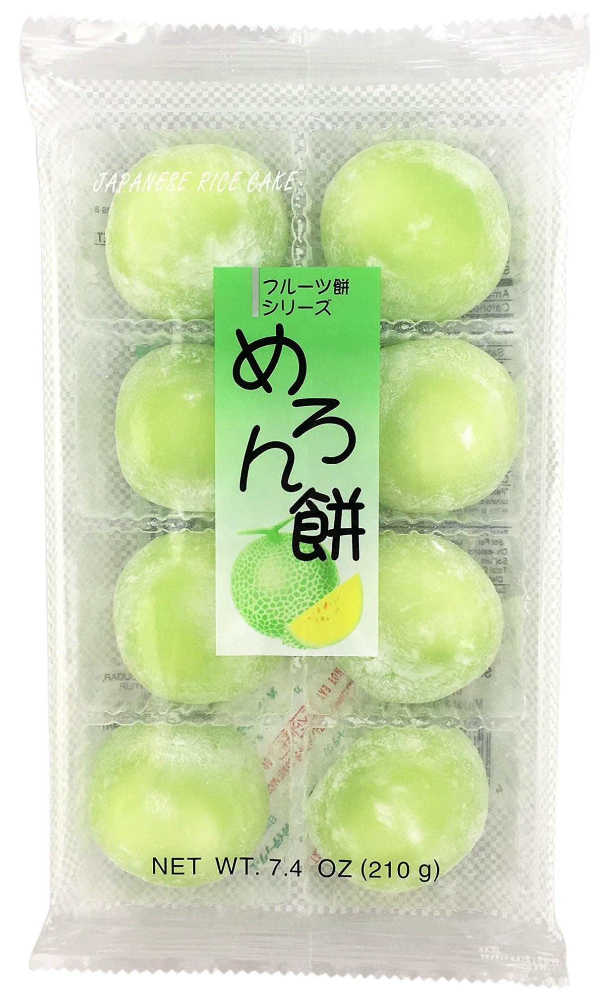 Fruits Mochi Daifuku Melon 7.4oz/210g - Mighty Depot