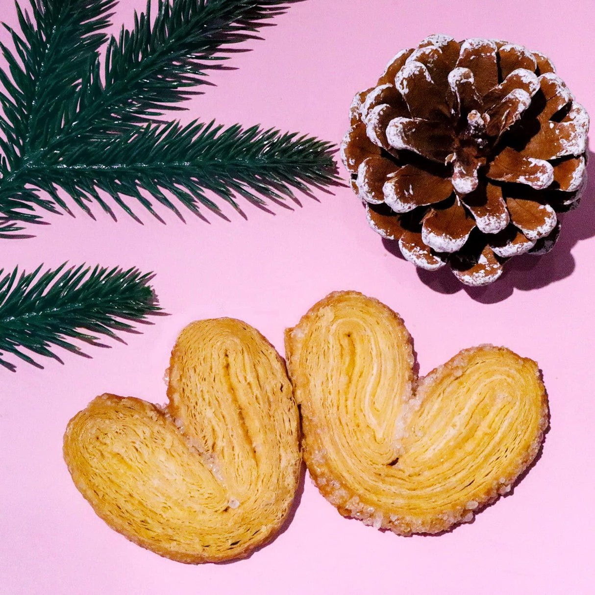 EULONG Palmier Puff Pastry, Holiday Butterfly Cookie Biscuits, Heart Cookie Valentine Gift Snack Individually Wrapped 4.23Oz - Mighty Depot