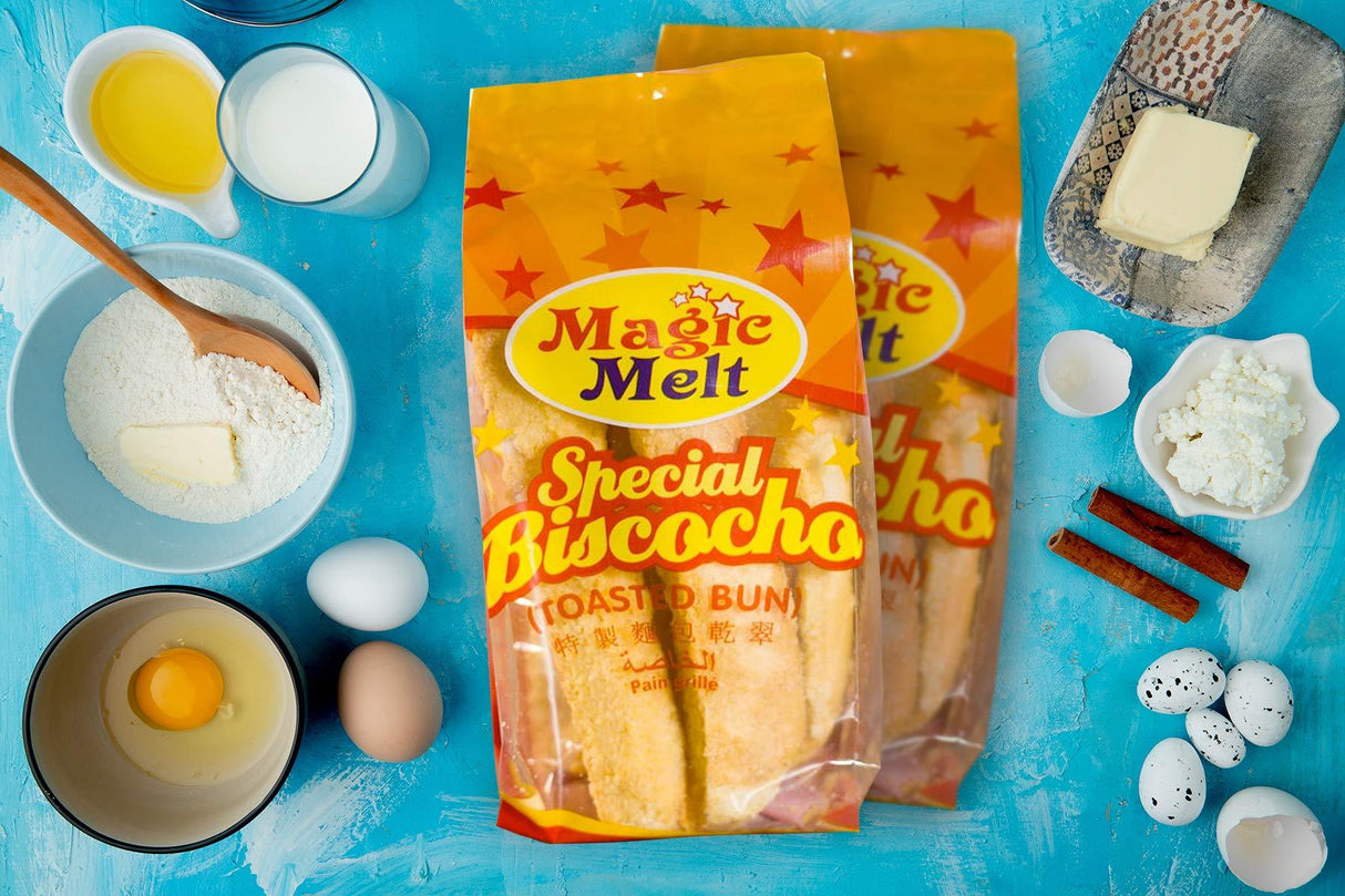 MAGIC MELT Garlic Special Biscocho - Best from the Philippines – Crunchy twice-baked and sugar-coated with butter and garlic - Mighty Depot
