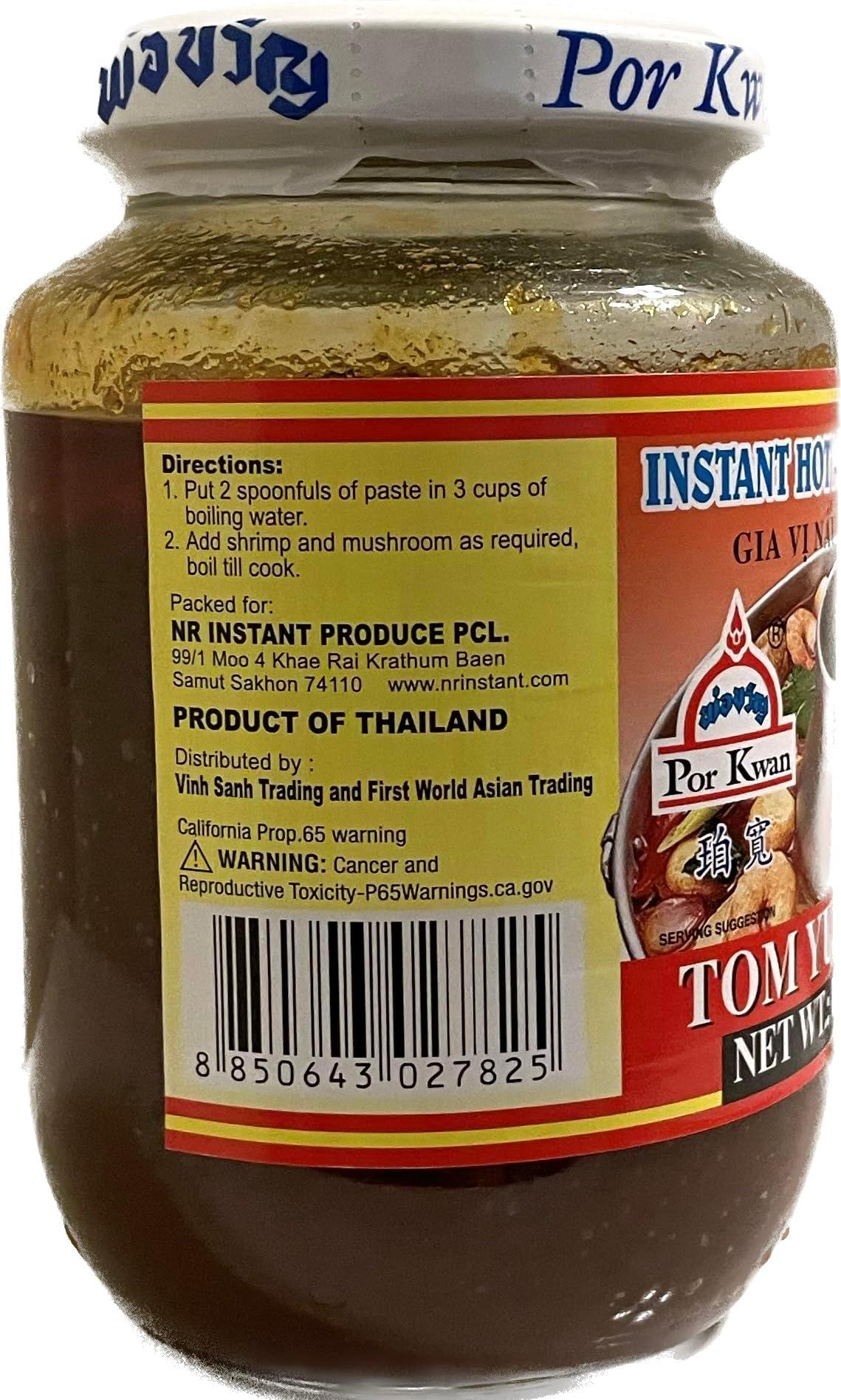 Por Kwan Tom Yum Paste 16oz - Mighty Depot
