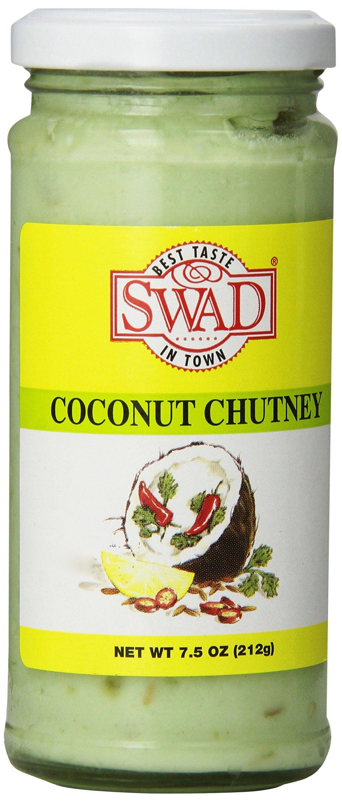Swad Coconut Chutney, NET WT 7.5 OZ(212g) - Mighty Depot