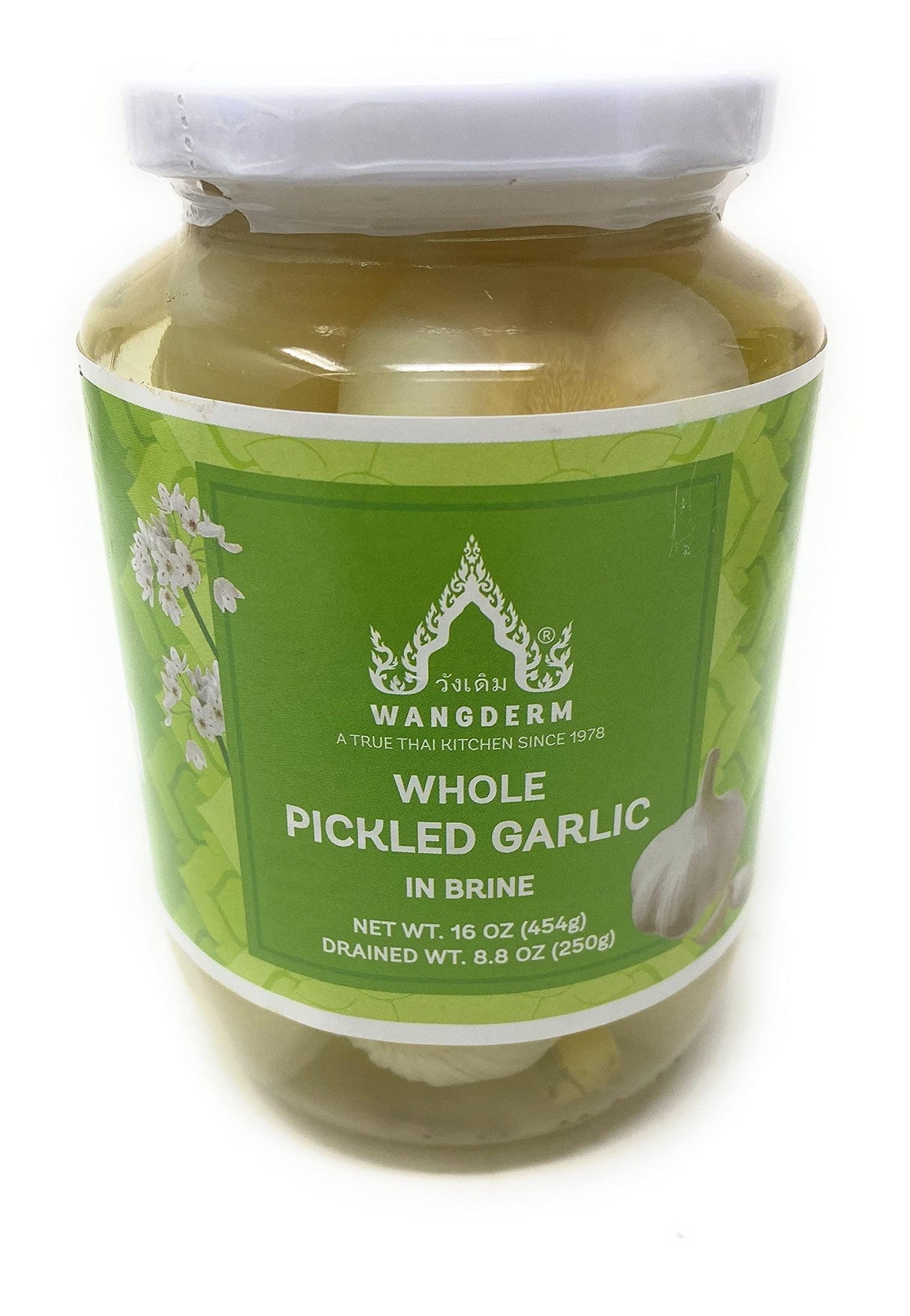 Wangderm Whole Pickled Garlic 16oz - Mighty Depot