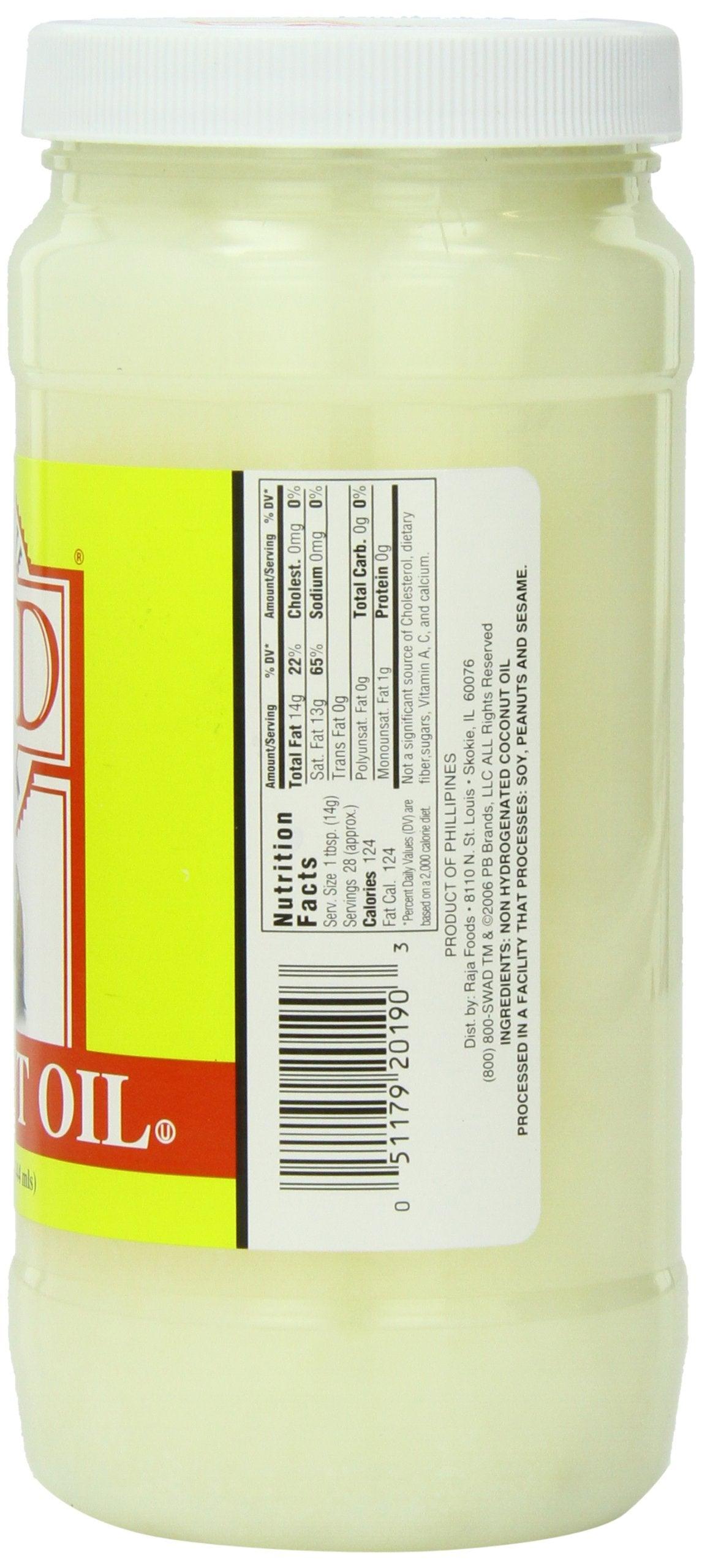 Swad Coconut Oil, 15 Ounce - Mighty Depot