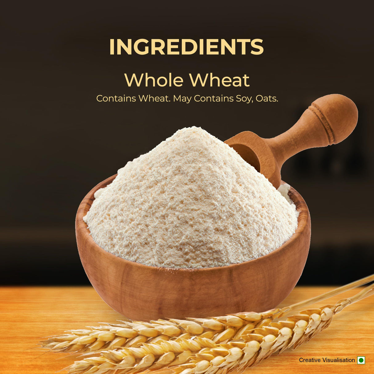 Aashirvaad Select Whole Wheat Sharbati Atta 11 Pound (5 KG) - Mighty Depot