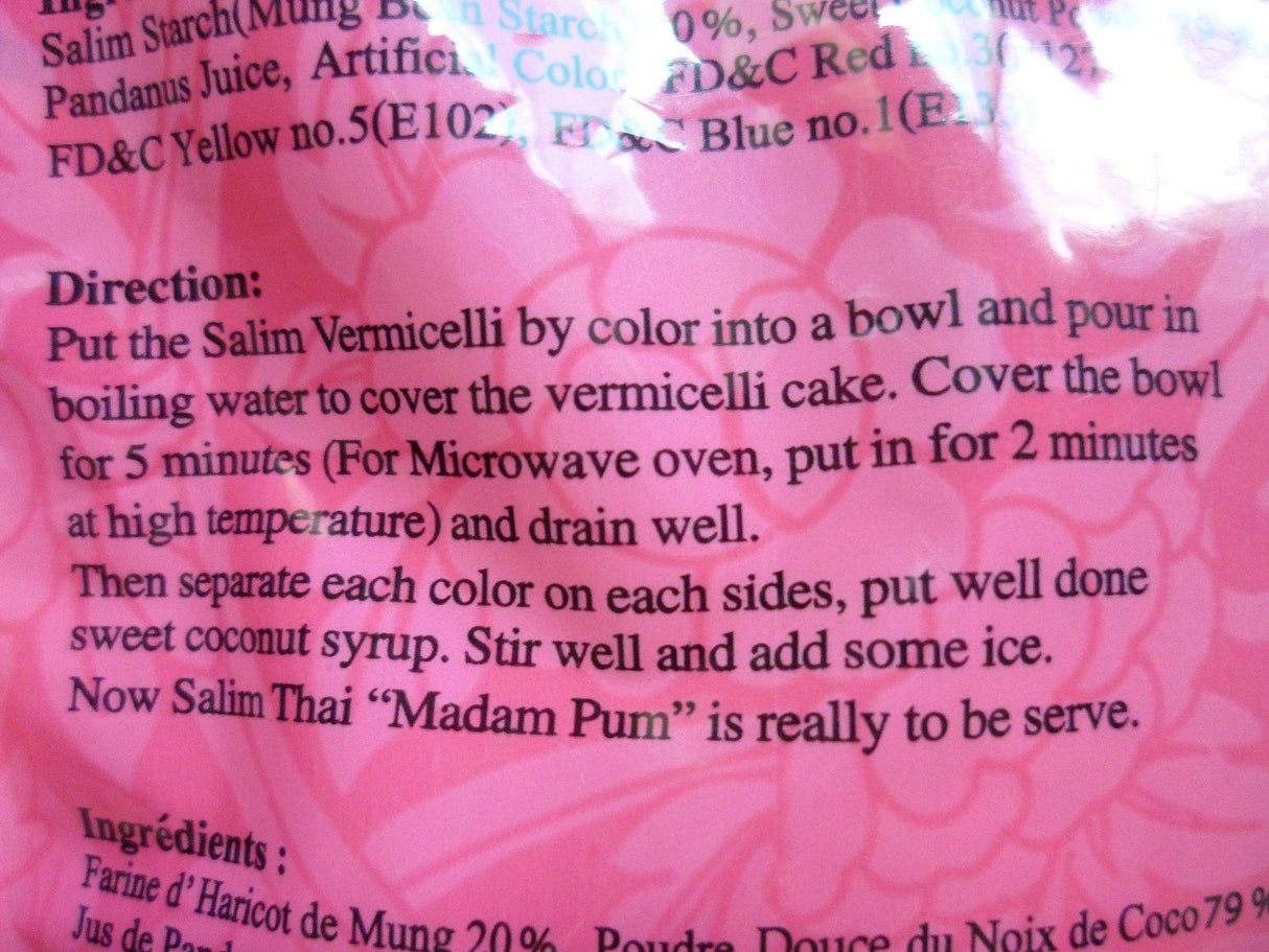 madam pum salim thai (three colors thai dessert) - 3.5oz - Mighty Depot