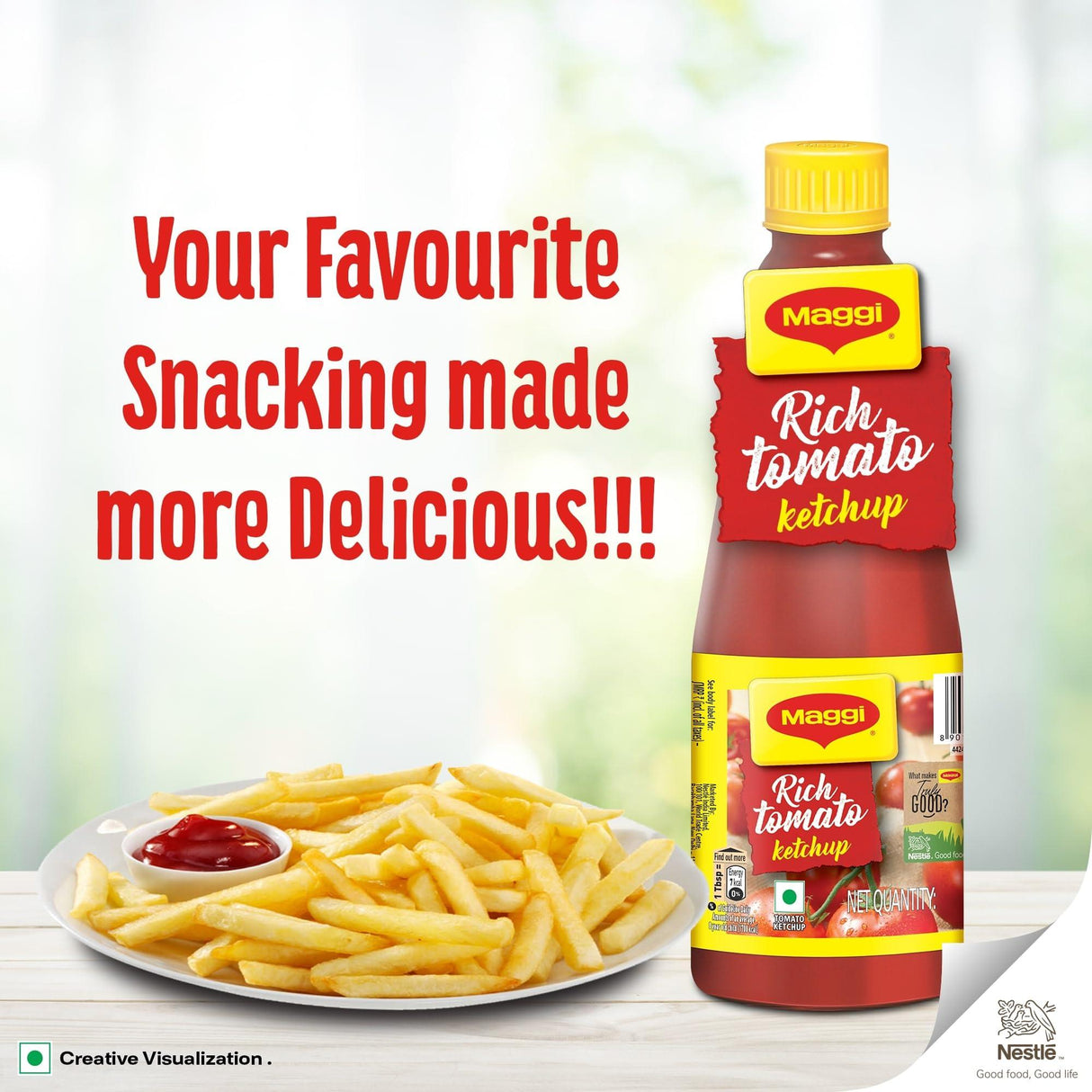 Maggi, Rich Tomato Ketchup, 1 Kilogram(kg) - Mighty Depot