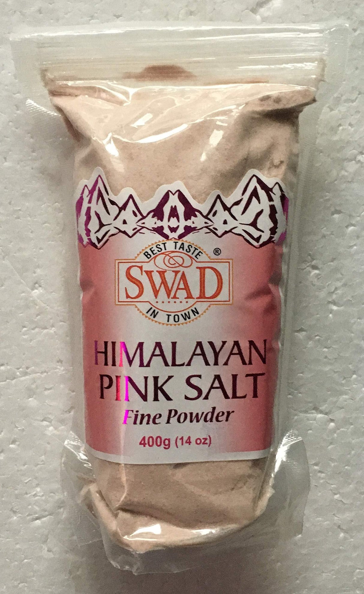Swad Himalayan Pink Salt Fine Powder - 400 Gram - Mighty Depot