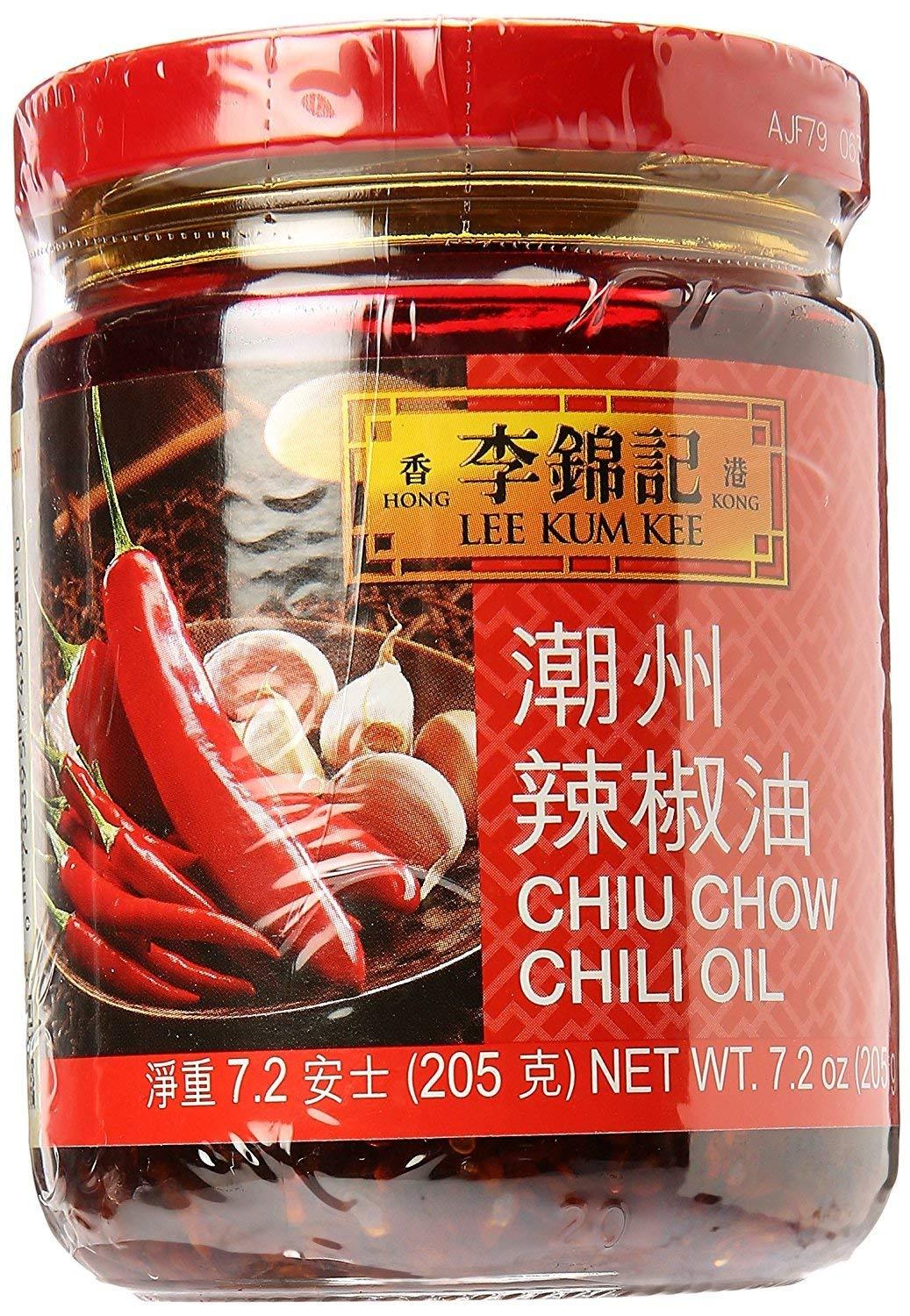 Lee Kum Kee Chiu Chow Chili Oil (7.2oz/205g) (pack of 1) - Mighty Depot