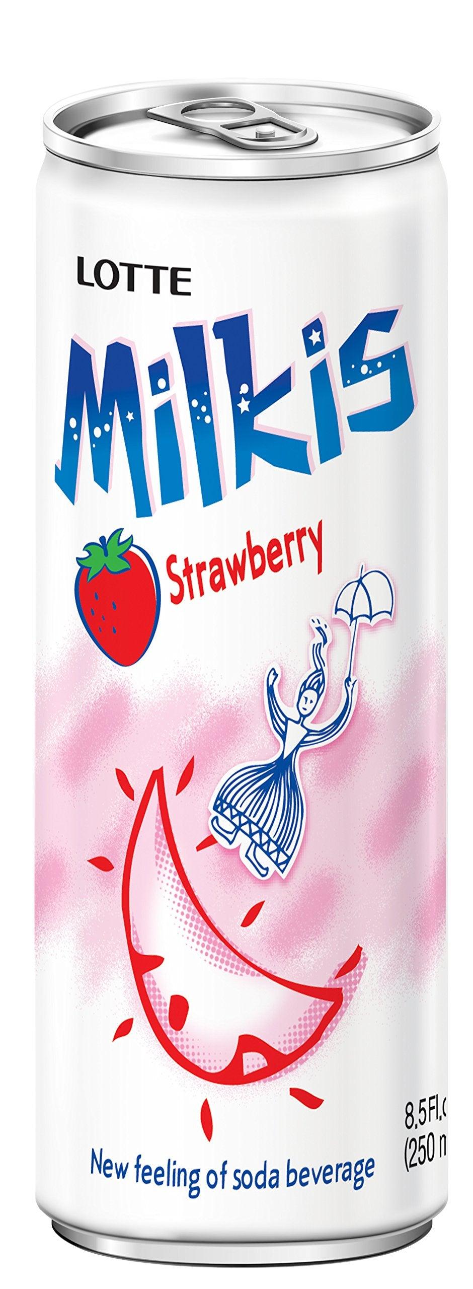 Lotte Milkis 6pk Strawberry - Mighty Depot