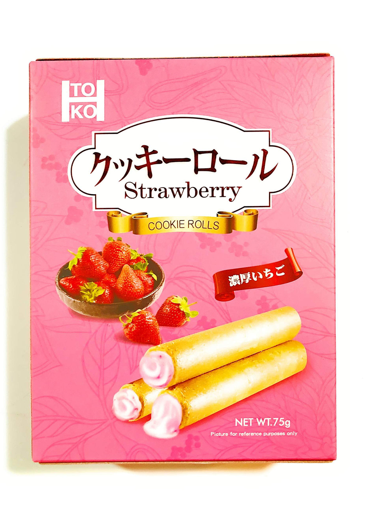 Toko Strawberry Cookie Rolls 2.64 Oz(2 Pack) - Mighty Depot