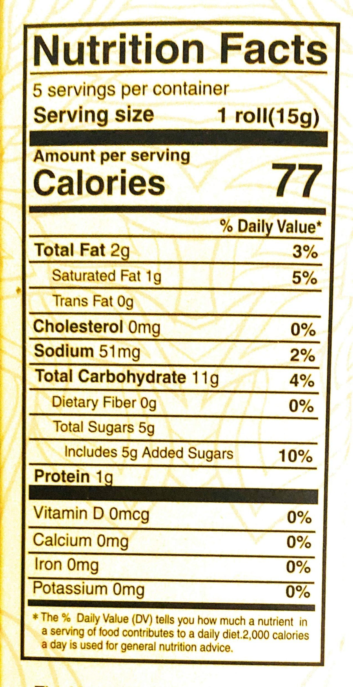 Toko Salted Egg Yolk Cookie Rolls 2.64 Oz(2 Pack) - Mighty Depot