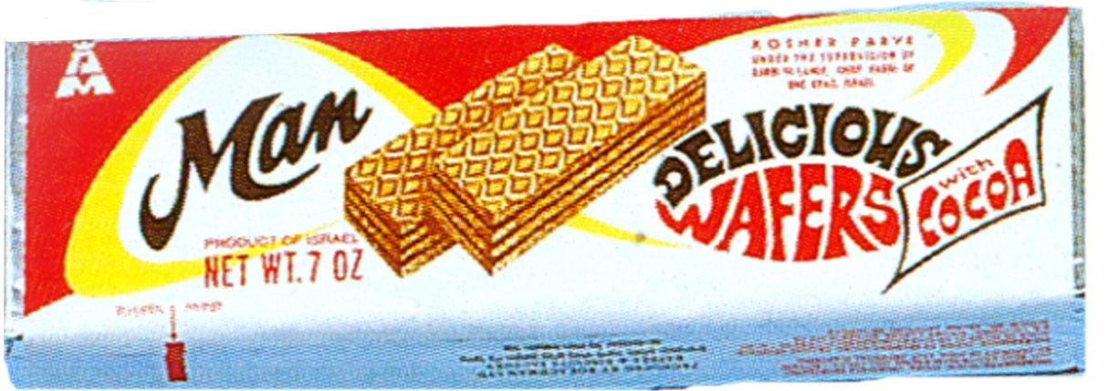 Man Cocoa Wafer, 7-Ounce Packages (Pack of 24) - Mighty Depot