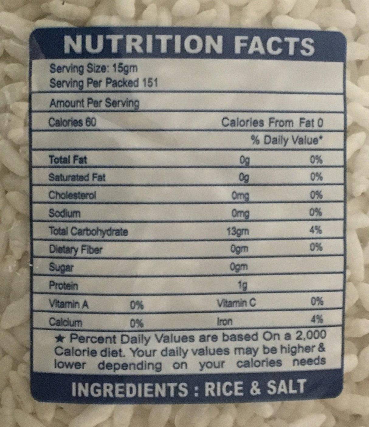 Swad Basmati Mamra (Puffed Rice) - 4 Lbs, 1.816kg, VALUE PACK, Indian Groceries - Mighty Depot