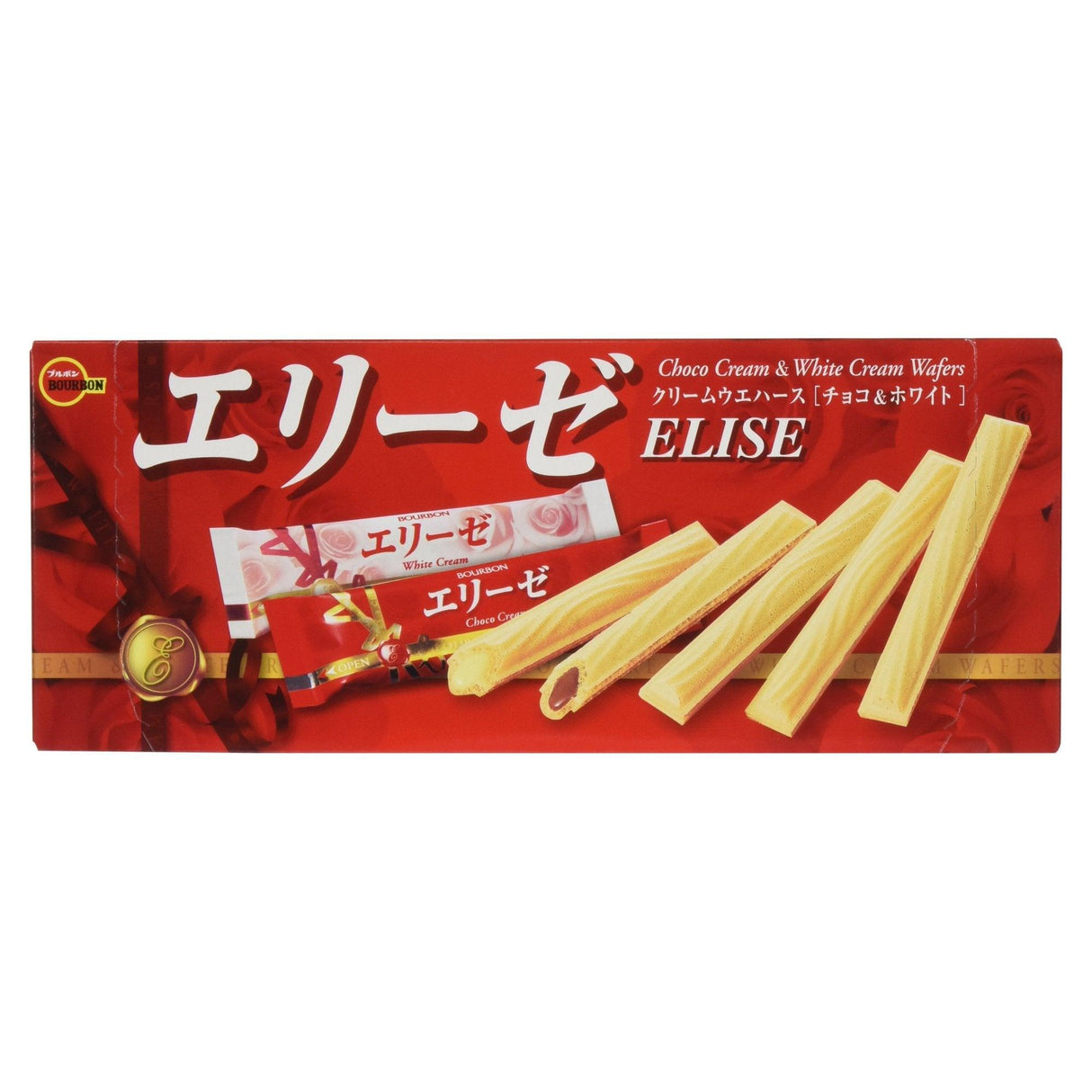 Bourbon Choco Cream & White Cream Wafers 3.8 Oz z (Pack of 1) - Mighty Depot