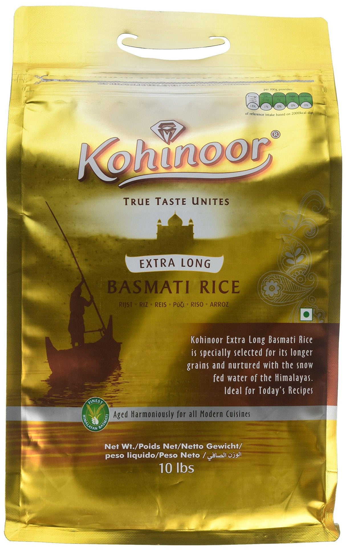 Kohinoor Gold Basmati Rice 10 Lbs - Mighty Depot