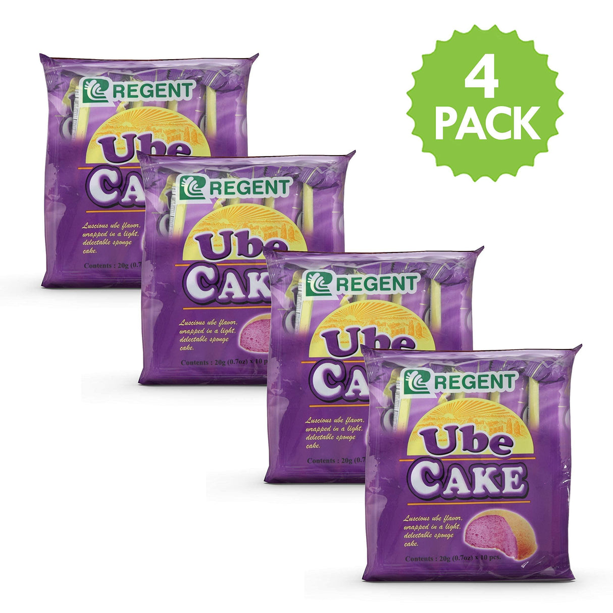 Regent Cakes Ube Net Wt 200g, 4 Pack - Mighty Depot