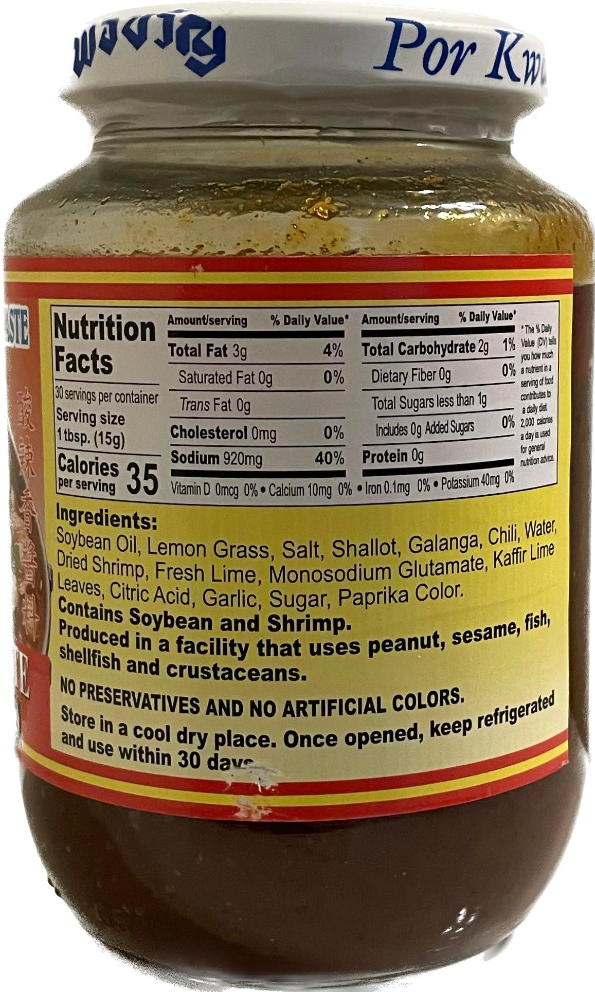 Por Kwan Tom Yum Paste 16oz - Mighty Depot