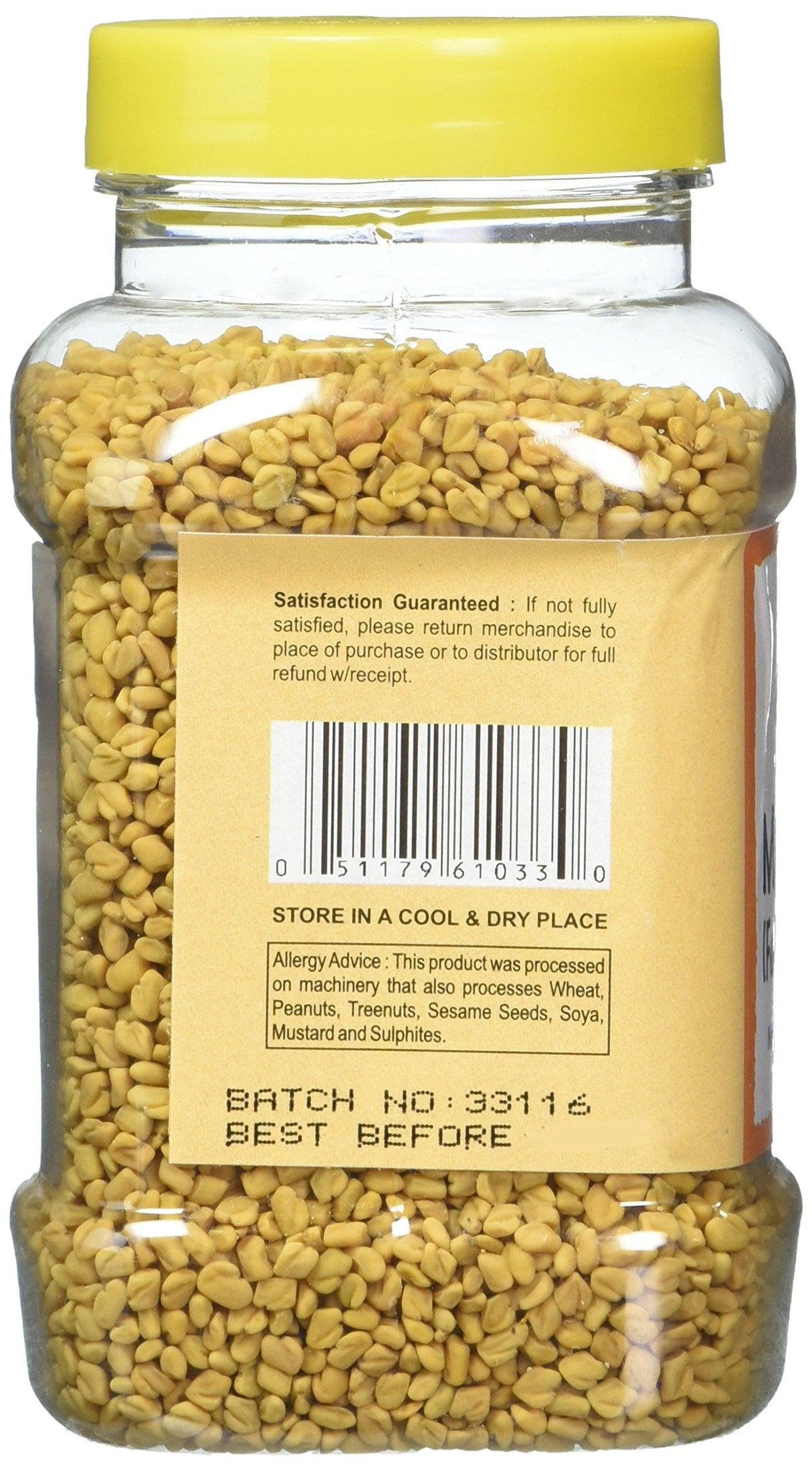 Great Bazaar Bottle Methi Seeds, 10 Ounce - Mighty Depot