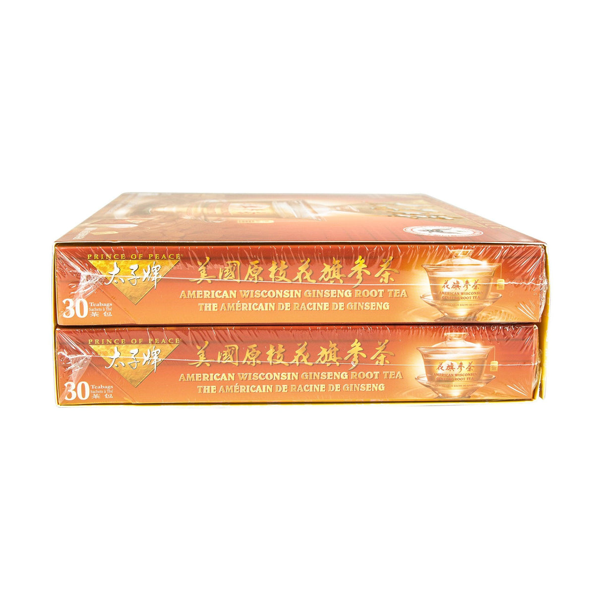 Prince of Peace American Wisconsin Ginseng Root Tea (2 boxes x 30 teabags each) - Mighty Depot