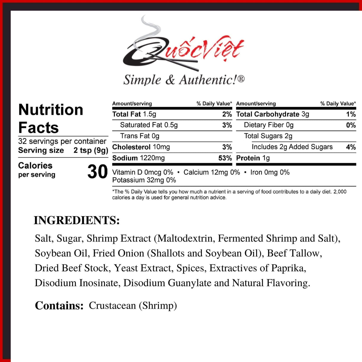 Quoc Viet Foods PACKAGED_SOUP_AND_STEW - Mighty Depot