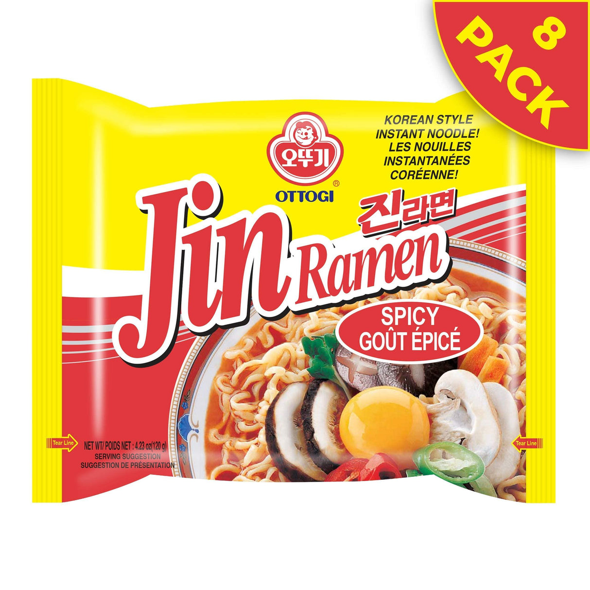 Ottogi Jin Ramen Multi Pack - Mighty Depot