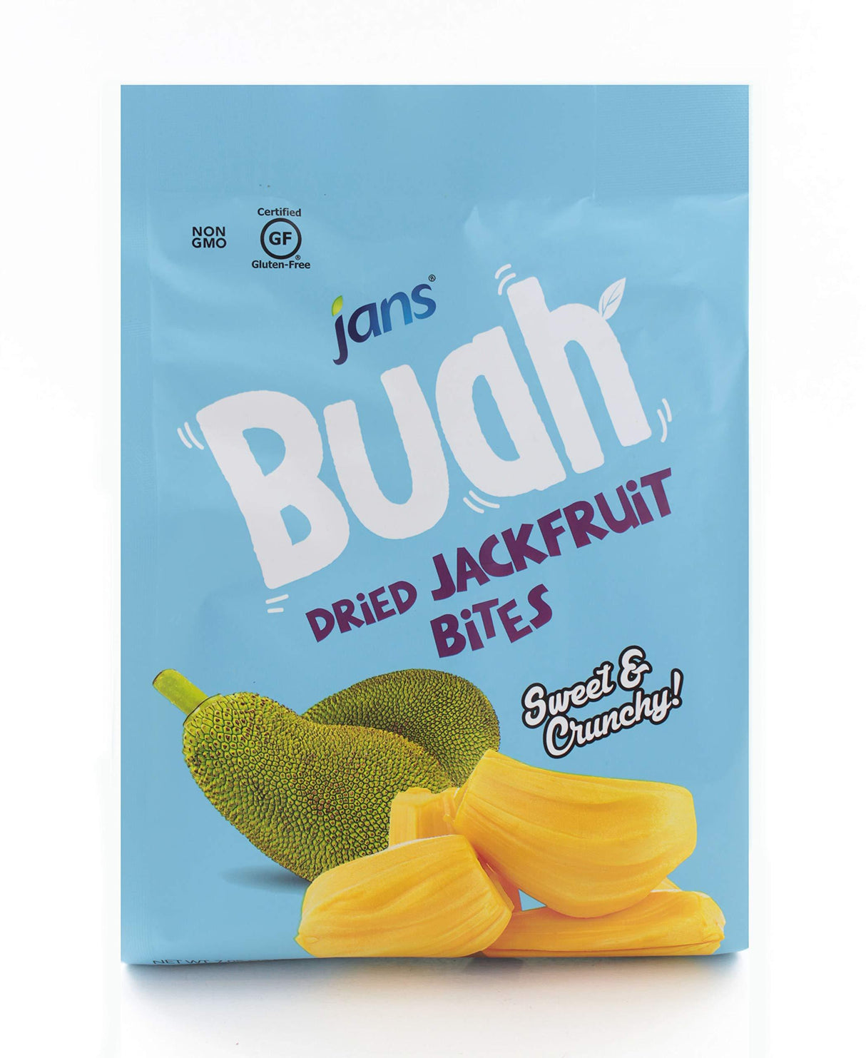 Jans Buah Dried Jackfruit Bites, Dried Fruit Snack Made From Real Fruit, Gluten Free, Sweet and Crunchy, ready to consume, 7.05 oz per pack (Pack of 1) - Mighty Depot