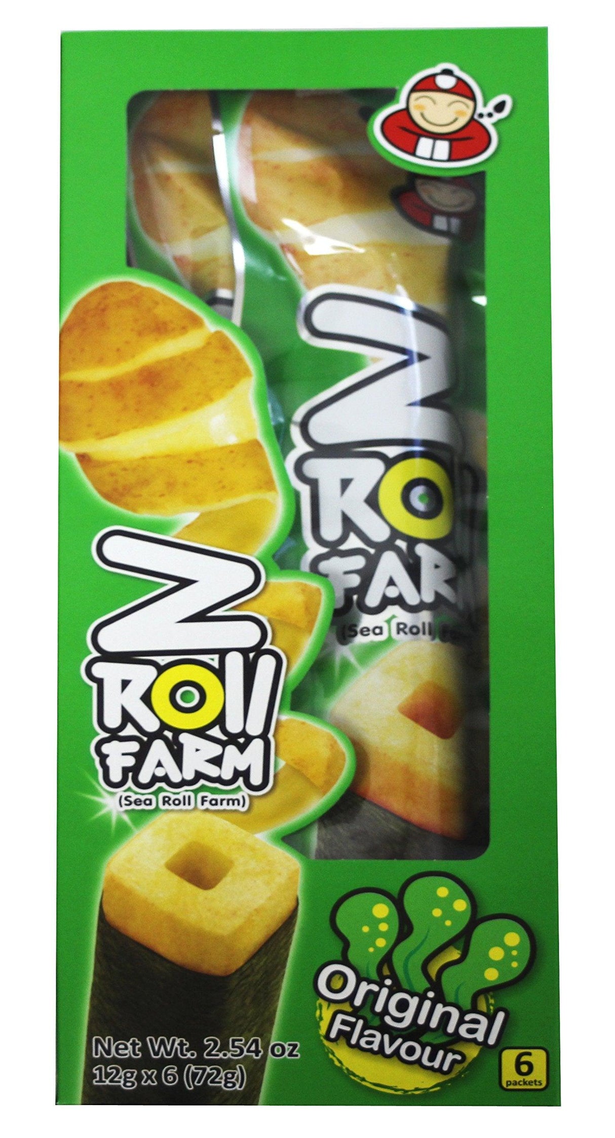 Taokenoi Z Roll Farm Potato Stick Wrapped in Seaweed (6 packets) 2.54 oz x 12 boxes - Mighty Depot