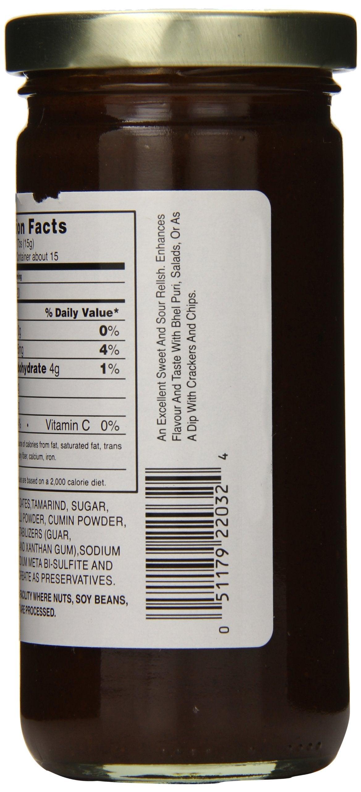 Swad Tamarind and Dates Chutney, 8 Ounce - Mighty Depot