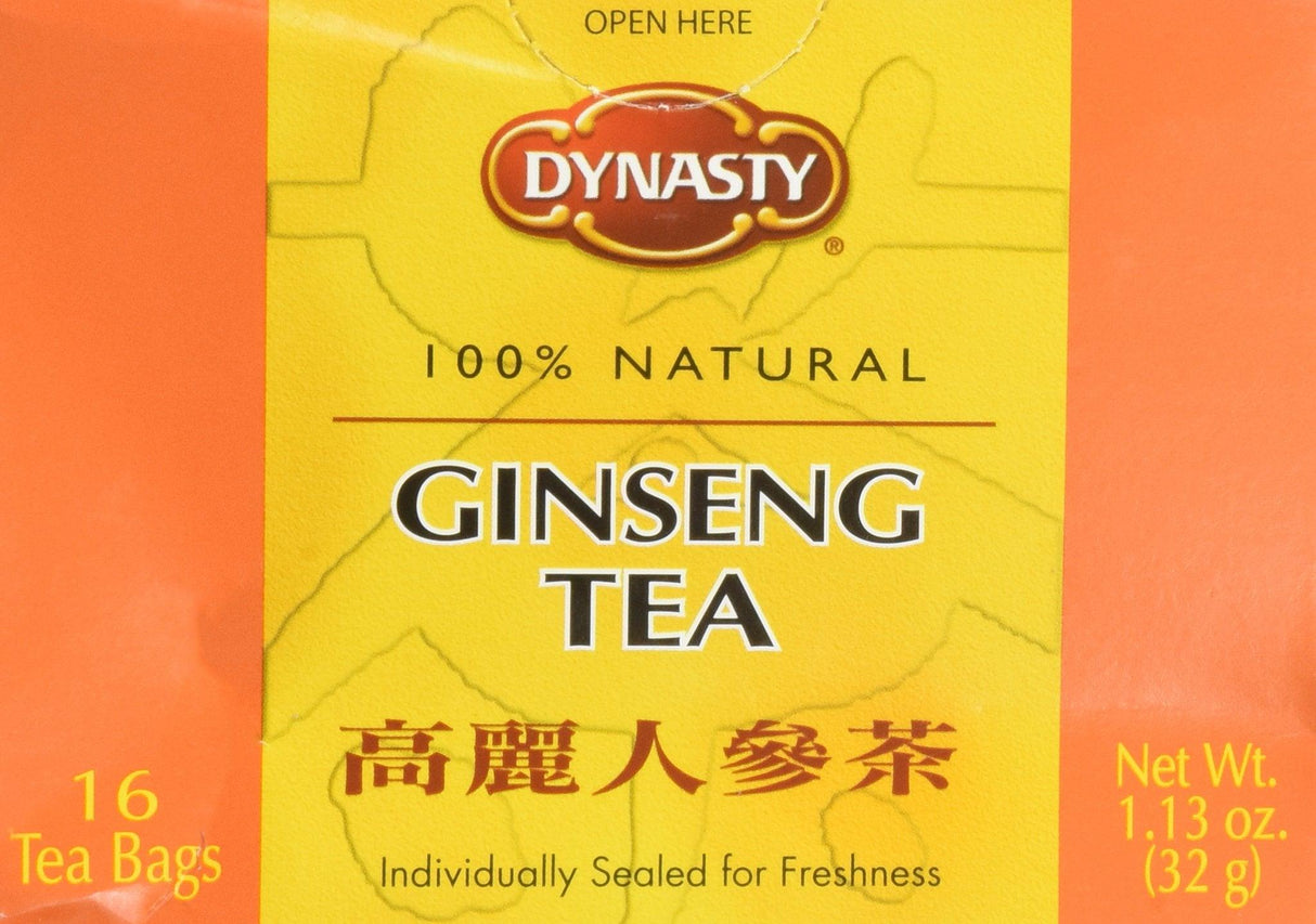 Dynasty Ginseng Tea 16 Tea Bags - Mighty Depot