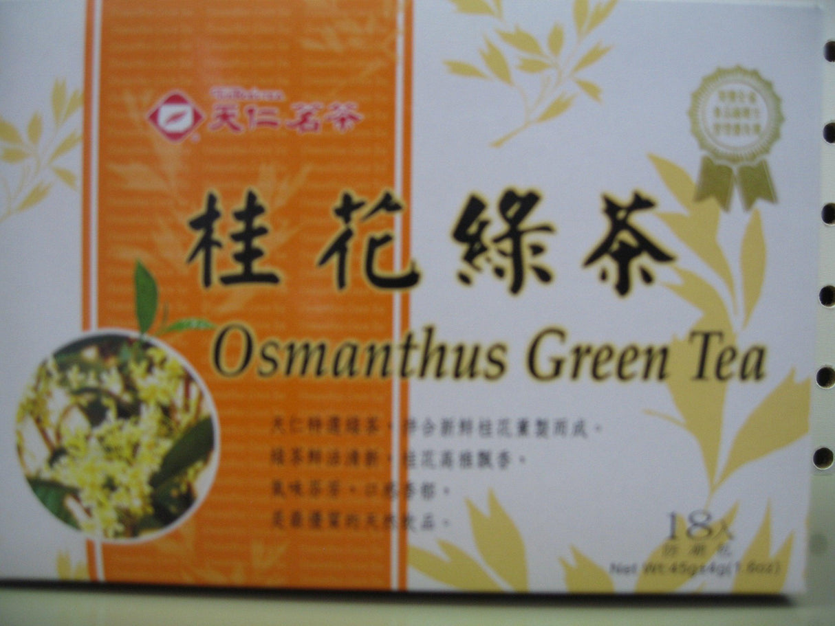 Green Tea, Osmanthus Green Tea, 18 Tea Bags - Mighty Depot