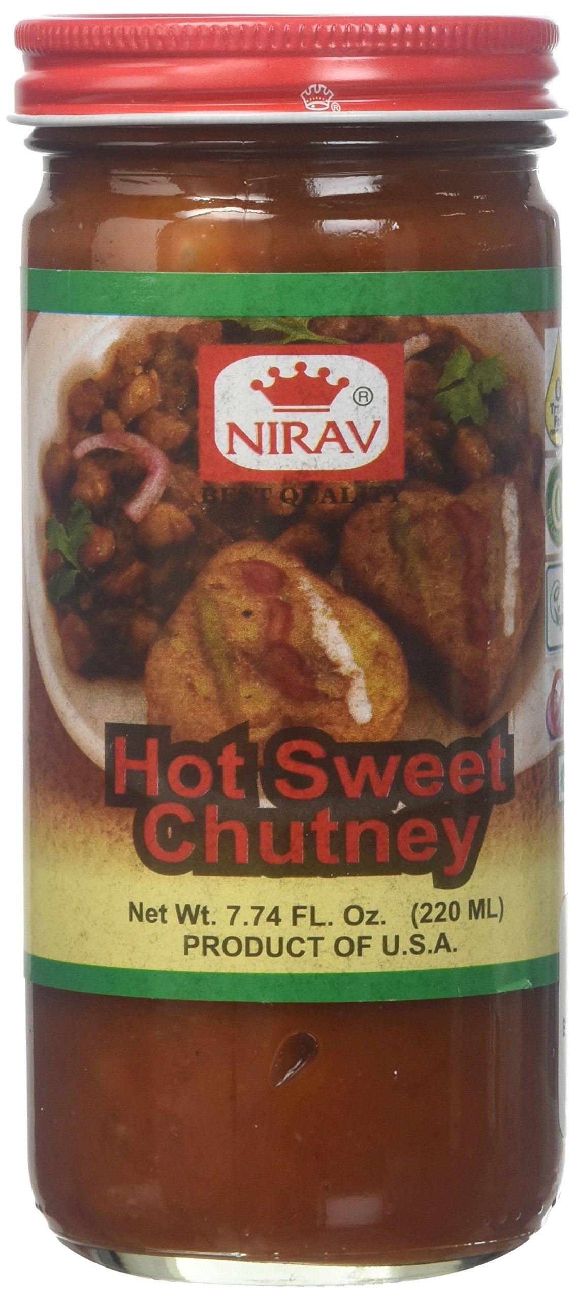 Nirav, Hot Sweet Chutney, 220 Grams(gm) - Mighty Depot
