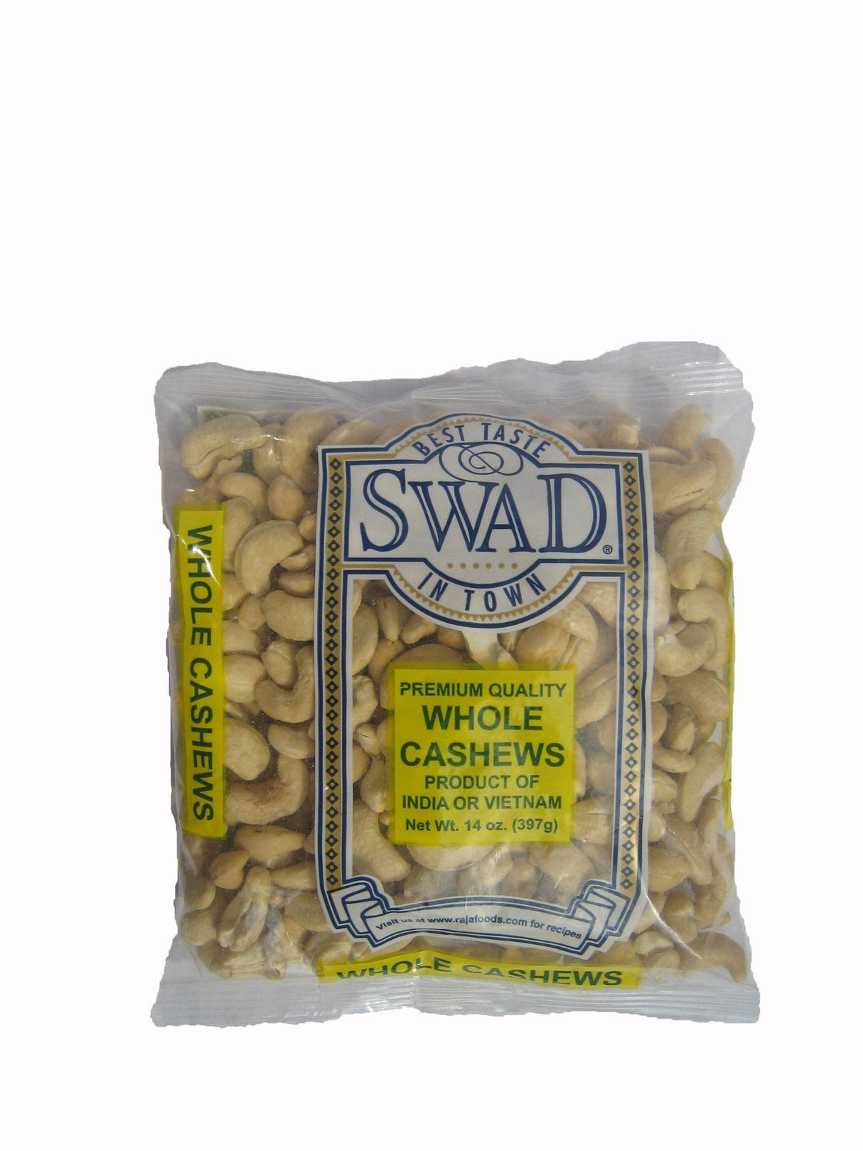 Swad Whole Raw Cashews (14 Fl. Oz.) - Mighty Depot