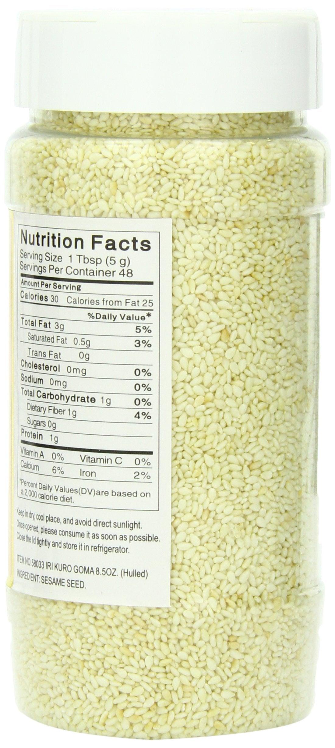 Shirakiku Sesame Seed Hulled White, 8.5-Ounce Units (Pack of 12) - Mighty Depot