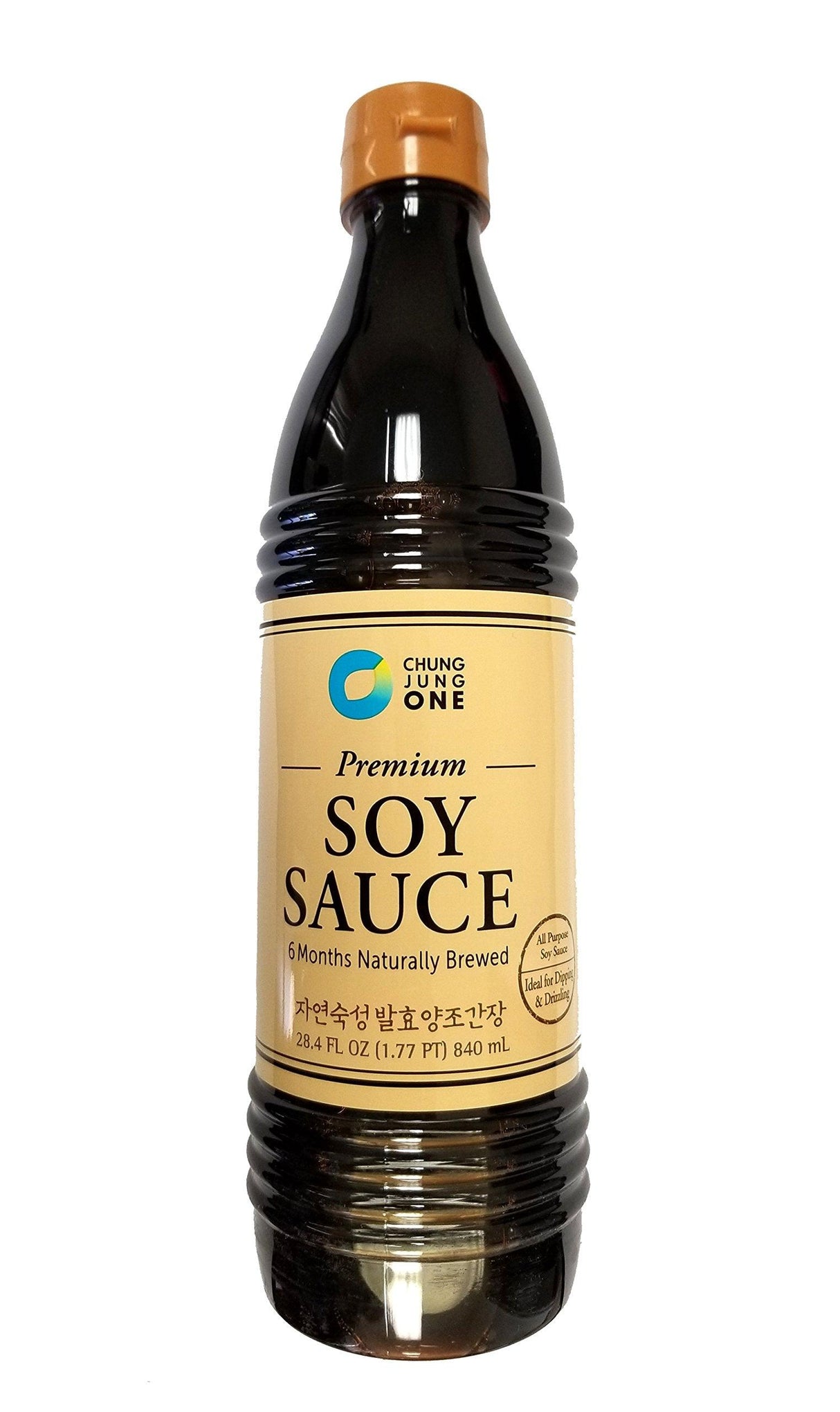Chung Jung One Premium Korean Premium Soy Sauce 840ml (28.4 oz) (6 Months Naturally Brewed (Yangjoganjang)) - Mighty Depot