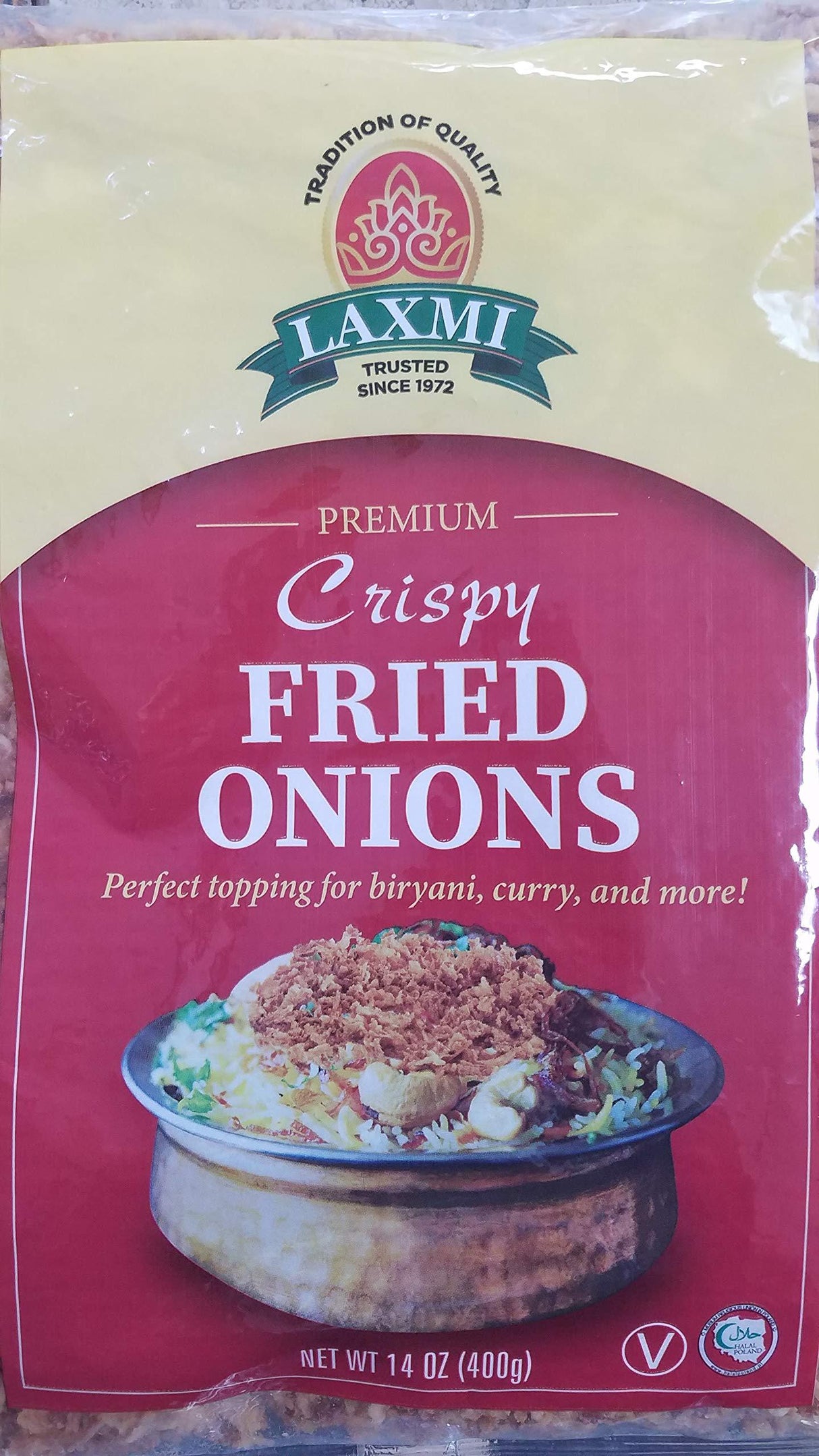 Laxmi Crispy Fried Onions 14 oz - Mighty Depot