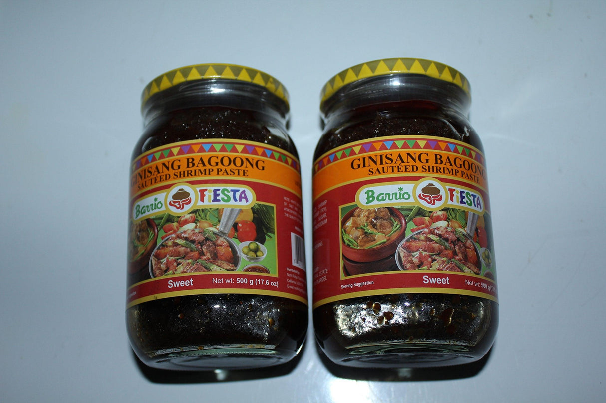 Barrio Fiesta Ginisang Bagoong Sauted Shrimp Paste Sweet Pack of Two 17 Oz Per Jar - Mighty Depot