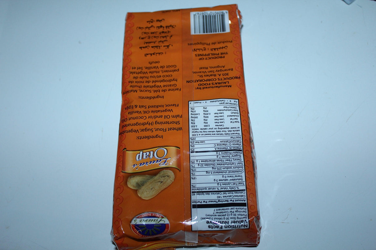 Laura's Otap Pack Of Three 7.41 Oz A Pack - Mighty Depot